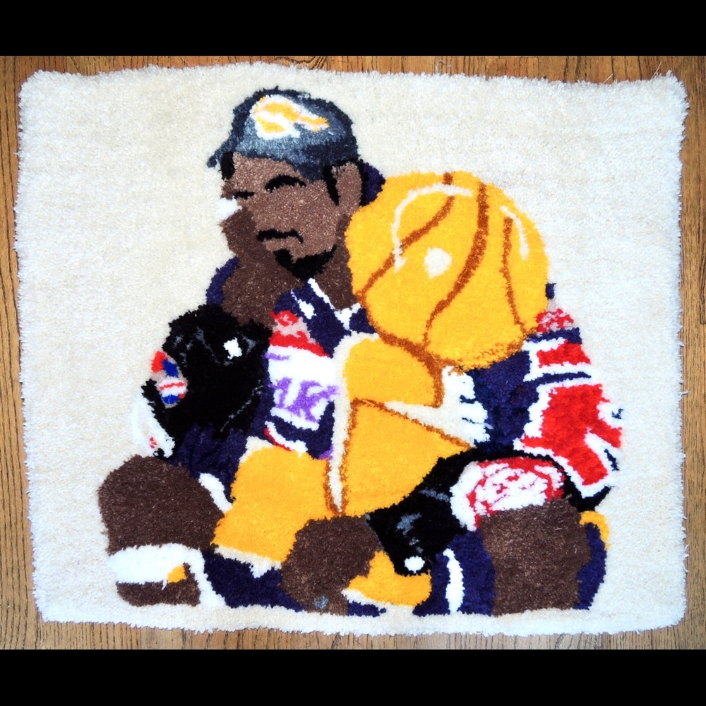 Handmade Kobe Bryant rug